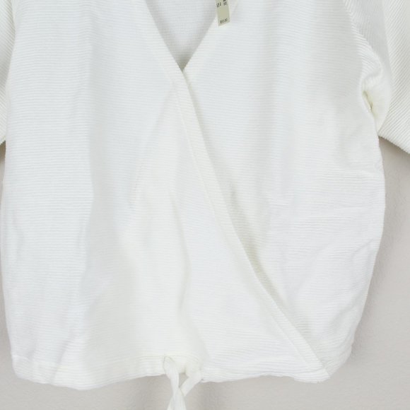 NWT Madewell Drapey V-neck Faux Wrap Top - Picture 5 of 8